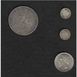 France: Assortment of Silver Types, Louis XIV Ec