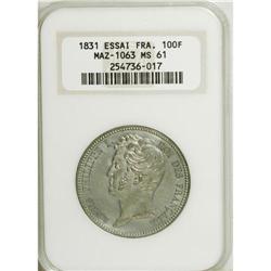 France: Louis Philippe I - 100 Francs Patterns,