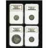 Image 1 : France: Republic Quartet of NGC Graded 1848 Whit