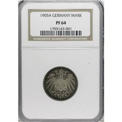 Germany: Empire Mark 1905A, KM14, Proof 64 NGC,