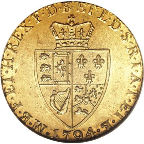 Great Britain III Spade Guinea 1794, S3