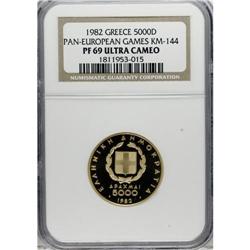 Greece: Republic gold 5000 Drachmai 1982, KM144,