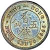 Image 2 : Hong Kong: Victoria. Proof 5 Cents 1866, Pr-113a