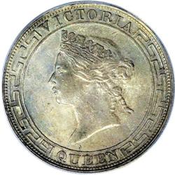 Hong Kong: Victoria. Dollar 1866, Pr-1, KM10, AU