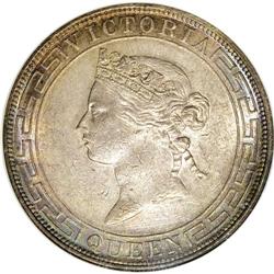 Hong Kong: Victoria. Dollar 1866, Pr-1, KM10, MS