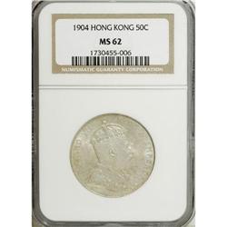 Hong Kong: Edward VII. 50 Cents 1904, Pr-14, KM1