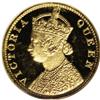 Image 1 : India: Victoria gold 10 Rupees 1870 Restrike, KM