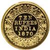Image 2 : India: Victoria gold 10 Rupees 1870 Restrike, KM