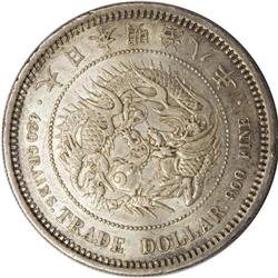 Japan: Meiji 8 (1875) Trade Dollar, KM-Y14, JNDA