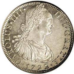 Mexico: Charles IIII 8 Reales 1792 Mo-FM, KM109,