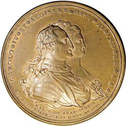 Mexico: Charles IIII Bronze proclamation medal 1