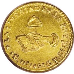 Mexico: Republic gold 1 Escudo 1861 Do-CP, KM379
