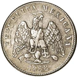 Mexico: Republic. Pattern silver 10 Centavos 186