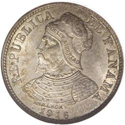 Panama: Republic 5 Centesimos 1916, KM2, MS65 NG