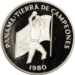 Panama: Republic. Platinum 200 Balboas 1980, KM-