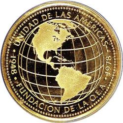 Panama: Republic gold Proof 500 Balboas 1978, 30