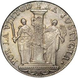 Peru: Provisional Republic 8 Reales 1822-JP, KM1