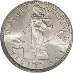Philippines: USA Administration 20 Centavos 1928