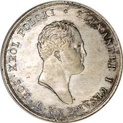 Poland: Alexander I. 10 Zlotych 1821-IB, Bust ri