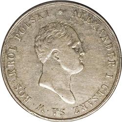 Poland: Alexander I. 10 Zlotych 1822-IB, Bust ri