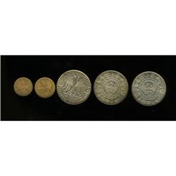 Poland: Mixed gold and silver set as follows: si