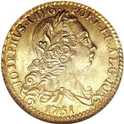 Portugal: Joseph I gold 2 Escudos 1751, KM246.1,