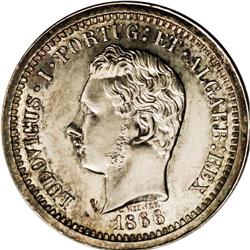 Portugal: Luiz I Silver Pattern (5000 Reis) 1866