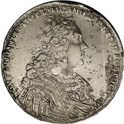 Russia: Peter II. Rouble 1728, Moscow, Laureate