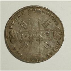 Russia: Peter II. Rouble 1729, Moscow, Laureate