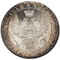 Russia: Nicholas I. Rouble 1849 C??-?A, Crowned