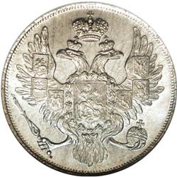 Russia: Nicholas I. Platinum 3 Roubles 1832 C??,