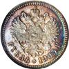 Image 2 : Russia: Nicholas II. Proof Rouble 1905 AP, Bust