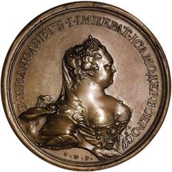 Russia: Elizabeth. Bronze medal 1761 by S. Yudin