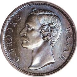 Sarawak: British colonial bronze 1 Cent 1889-H,R