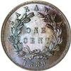 Image 2 : Sarawak: British colonial bronze 1 Cent 1889-H,R