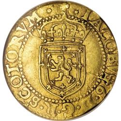 Scotland: James VI gold 1/2 sword and sceptre 16