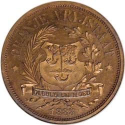 South Africa: Orange Free State bronze Penny 188
