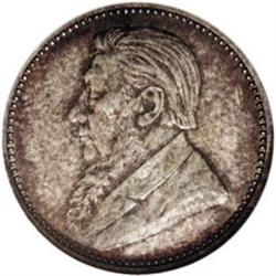 South Africa: Republic Sixpence 1893, KM-4, MS63