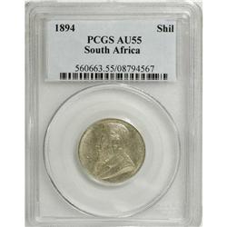 South Africa: Republic Shilling 1894, KM-5, AU55