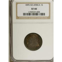 South Africa: Republic Shilling 1895, KM-5, XF40