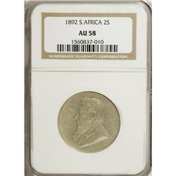 South Africa: Republic 2 Shillings 1892, KM-6, A