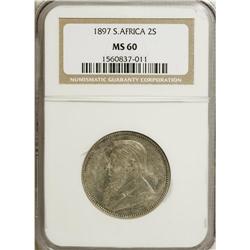 South Africa: Republic 2 Shillings 1897, KM-6, M