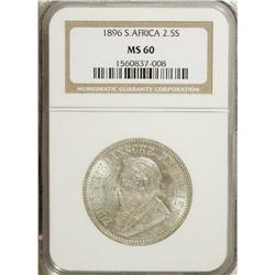 South Africa: Republic 2.5 Shillings 1896, KM-7,