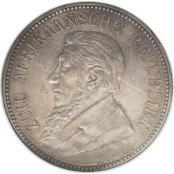 South Africa: Republic 5 Shillings 1892, KM-8.2,