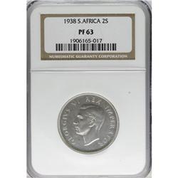 South Africa: George VI 2 Shillings 1938, KM-29,