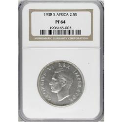 South Africa: George VI 2.5 Shillings 1938, KM-3