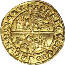 Spain: Juan II Gold 1 Dobla de la Banda ND (1406
