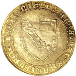 Spain: Juan II Gold 1 Dobla de la Banda ND (1406