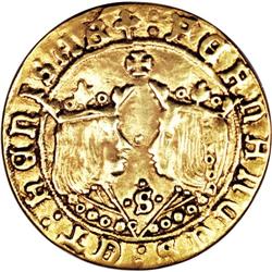 Spain: Fernando and Isabel gold 2 Excelentes ND