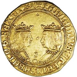 Spain: Fernando and Isabel gold 2 Excelentes ND